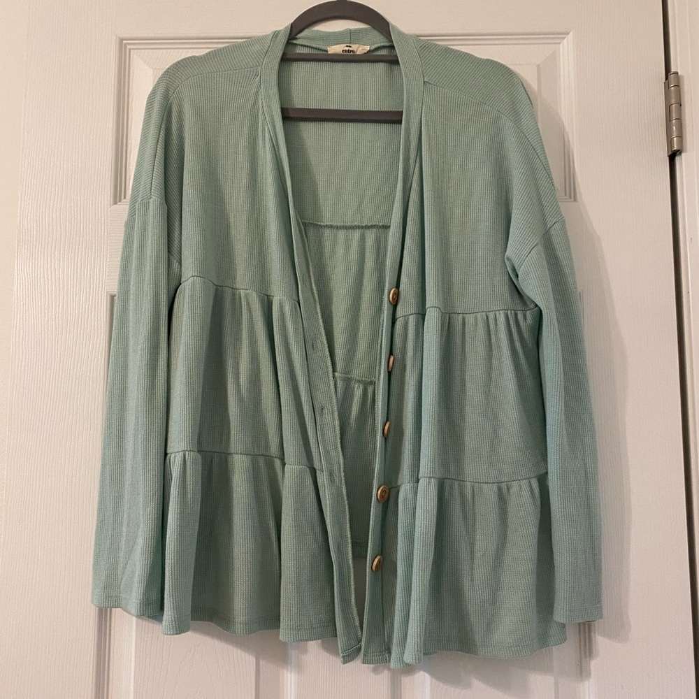 Blue Button Up Blouse
